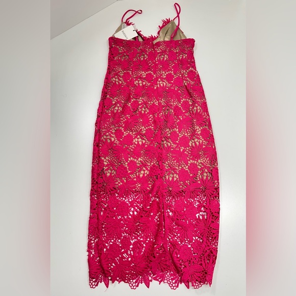 BARDOT Tayla Lace Dress Pink Beetroot New With Tags Size US Small 6 - Picture 4 of 16